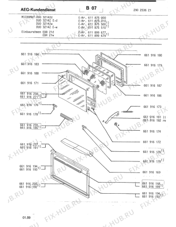 Взрыв-схема микроволновой печи Aeg MICROMAT DUO 3214L W - Схема узла Section2